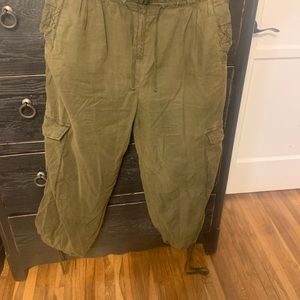 Women’s high waisted parachute pants